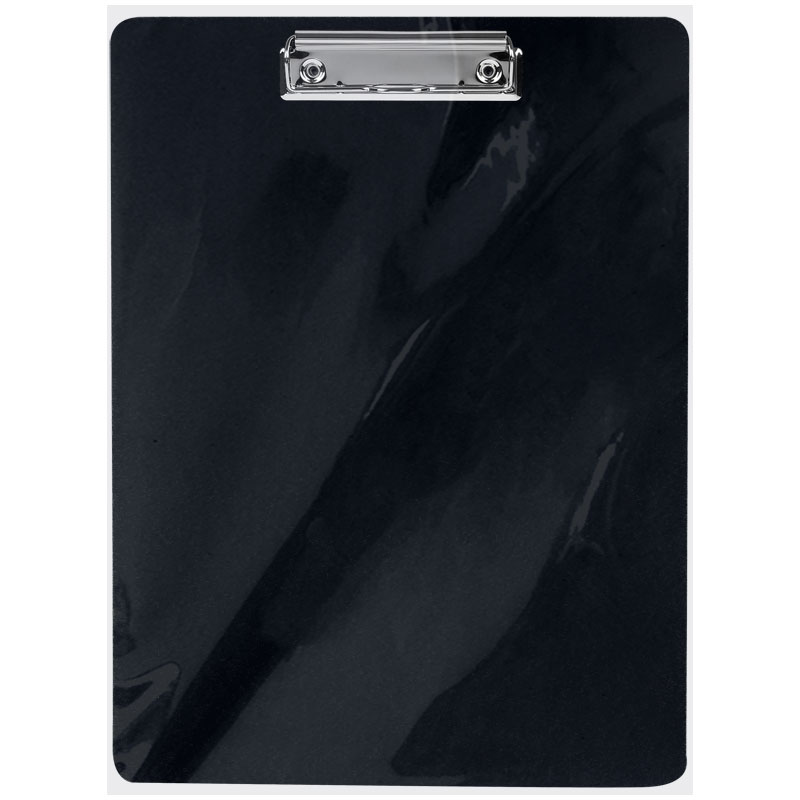 Доска-планшет OfficeSpace (А4, пластик-полифом, с зажимом) черный (340045)