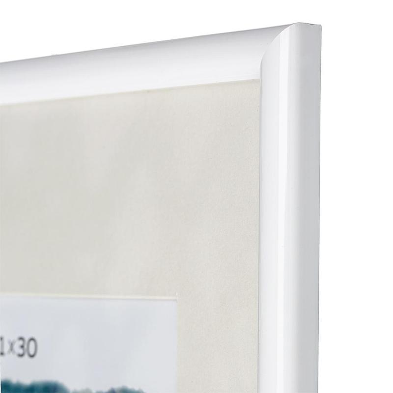 Рамка для фотографий Зебра PS 500 (А4, 210x300мм, пластик) белая, 1шт.