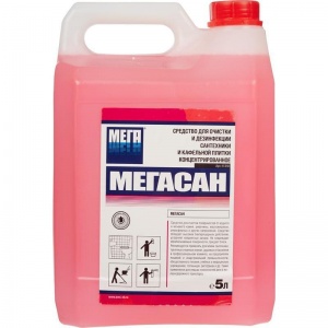Промышленная химия Мегасан, 5л, средство для дезинфекции сантехники, кафельной плитки