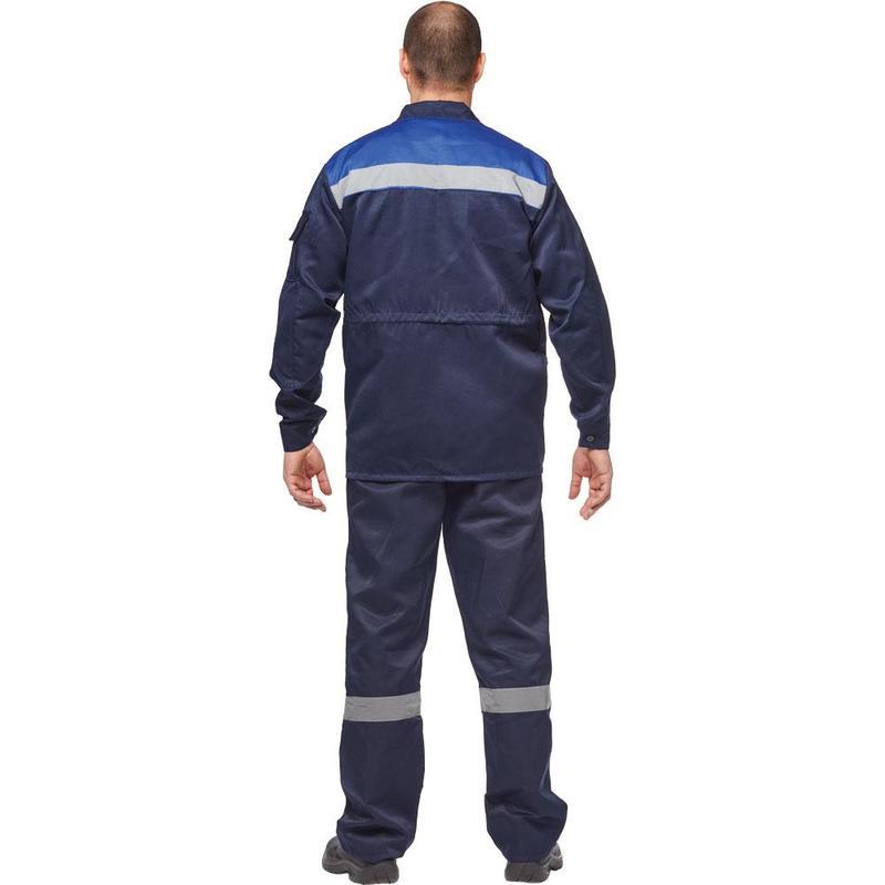 Куртка летняя мужская л03-КУ с СОП, синяя (размер 52-54 рост 170-176)
