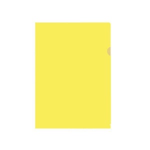 Папка-уголок inФОРМАТ (А4, 150мкм, пластик) желтый, 20шт.