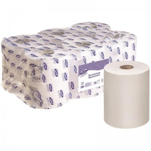 Полотенца бумажные для держателя 1-слойные Luscan Professional, рулонные, 6 рул/уп
