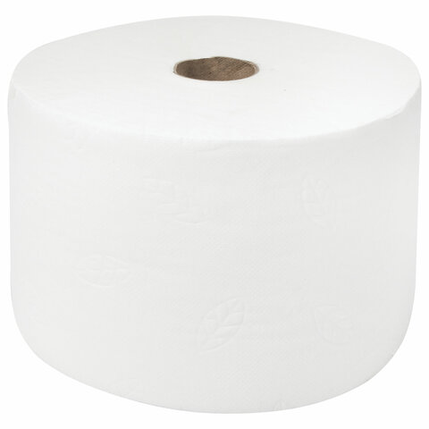 Бумага туалетная для диспенсера 2-слойная Лайма Premium T8, белая, 207м, 6 рул/уп (112514)