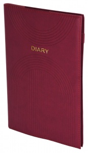 Ежедневник недатированный А5 inФОРМАТ Round Line (168 листов) мягкая обложка, бордовый