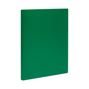Папка с зажимом Стамм (А4, 14мм, 500мкм, пластик) зеленая (ММ-32218)