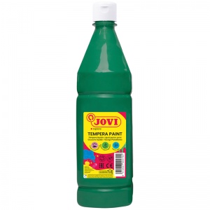 Гуашь цветная Jovi, темно-зеленая, 250мл, с повышенным содержанием пигмента (50219)