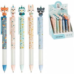Ручка шариковая автоматическая Meshu Fairy Heroes (0.5мм, синий цвет чернил, с топпером) 36шт. (MS_60942)