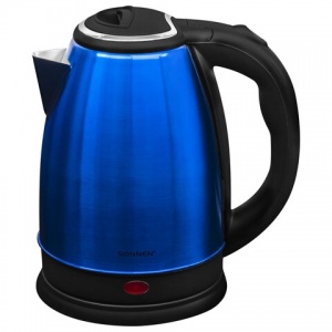 Чайник электрический Sonnen KT-118B, 1500Вт, синий (452927)