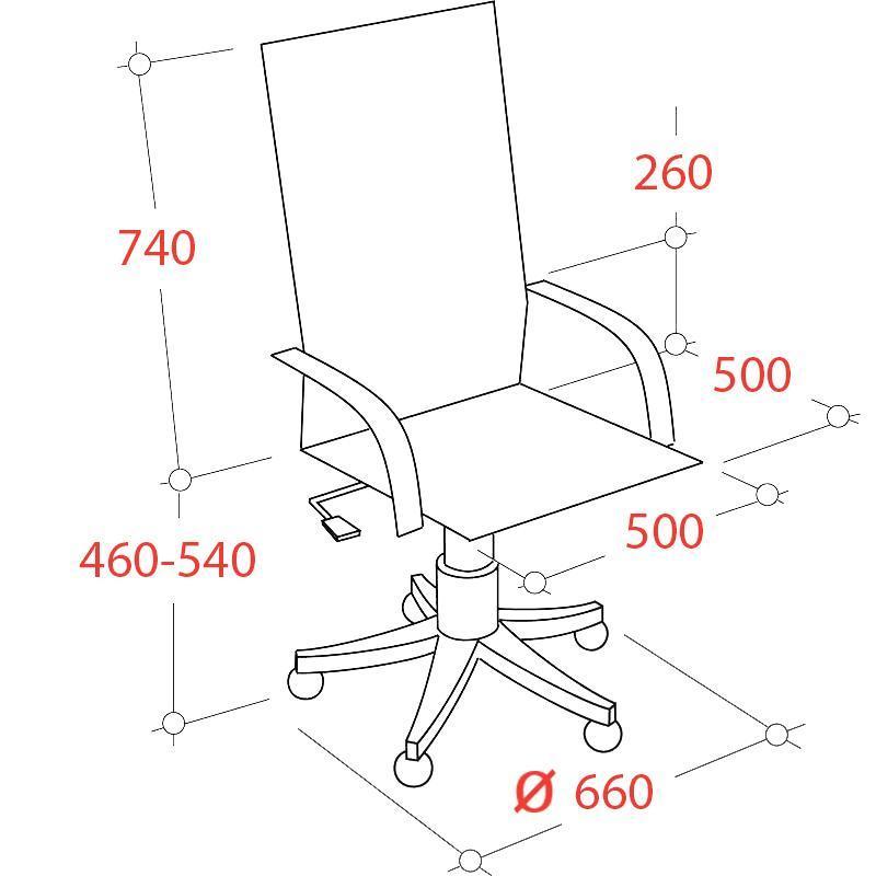 Кресло руководителя Easy Chair 593 TPU, кожзам бежевый, металл