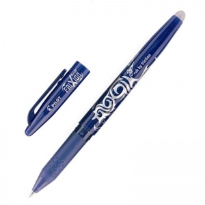 Ручка гелевая стираемая Pilot Frixion (0.35мм, синяя, резиновая манжетка) 1шт. (BL-FR-7-L)