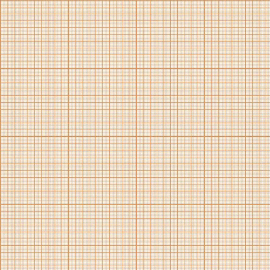 Бумага миллиметровая Staff (640мм х 40м) оранжевая сетка, 2 рулона