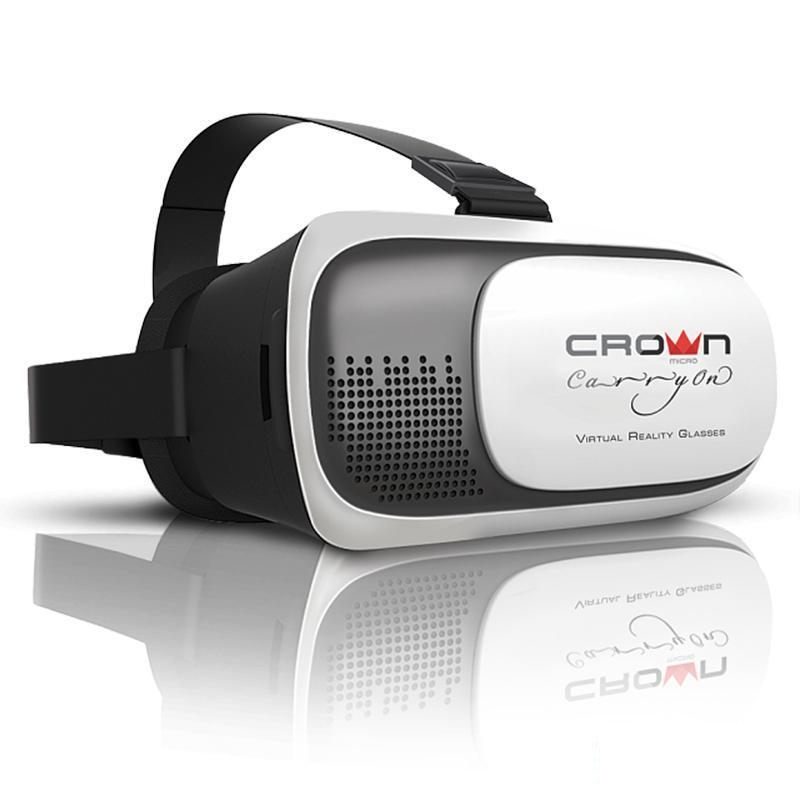 Очки виртуальной реальности Crown CMVR-003, черные/белые