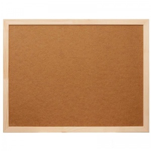 Доска пробковая Attache Economy Softboard (45x60см, иск.пробка, деревянная рамка, коричневая)