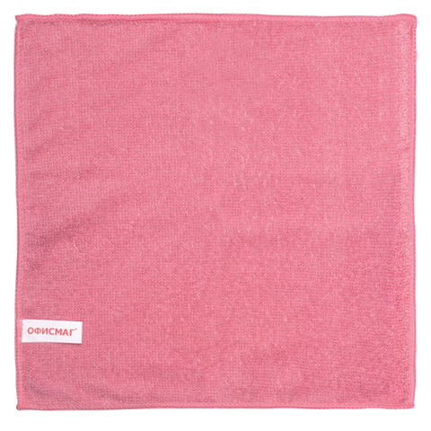 Салфетка хозяйственная Офисмаг (25x25см) микрофибра, фиолетовая + розовая, 2шт. (603941)