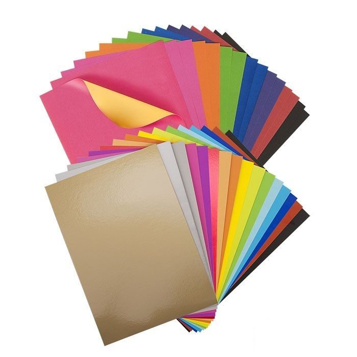 Набор цветной бумаги и картона Каляка-Маляка (16 листов картона, 16 листов бумаги, А4) в папке (НКБКМ16/16)
