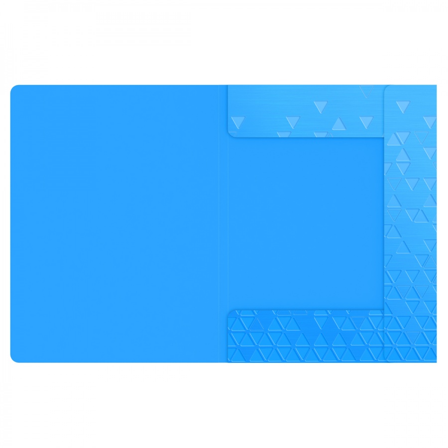 Папка на резинках пластиковая Berlingo Neon (А4, 600мкм, до 300 листов) голубой неон (FB4_A4393)