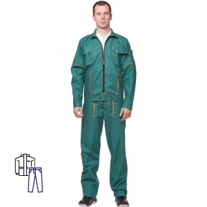 Спец.одежда летняя Костюм мужской л06-КБР, куртка/брюки, зеленый (размер 44-46, рост 170-176)