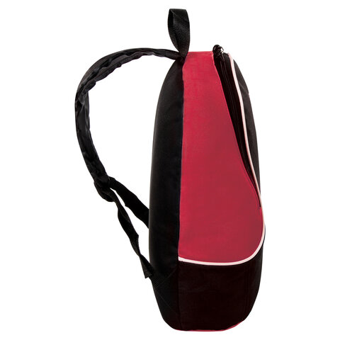 Рюкзак школьный Staff Flash универсальный, черно-красный, 40х30х16см, 2шт. (270296)
