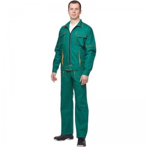 Спец.одежда летняя Костюм мужской л06-КБР, куртка/брюки, зеленый (размер 60-62, рост 182-188)