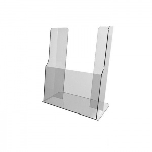 Подставка настольная вертикальная Аллегро (А6, 60х105х150мм, односторонняя, прозр. пластик) 1шт.