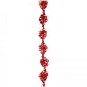 Мишура фигурная красная 200x4см (NT5063)