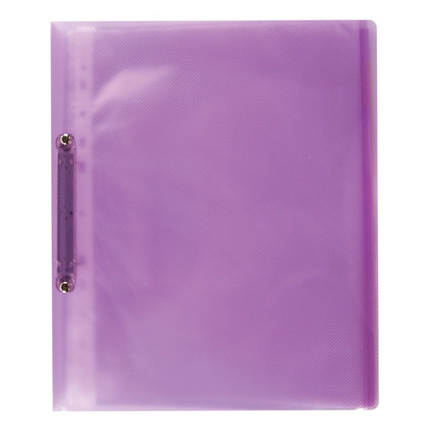 Папка-портфолио школьника Юнландия, 2 кольца, 20 файлов, полупрозрачная фиолетовая (129802), 30шт.