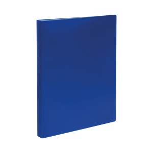 Папка файловая 60 вкладышей Стамм (А4, пластик, 21мм, 600мкм) синяя (ММ-32209)