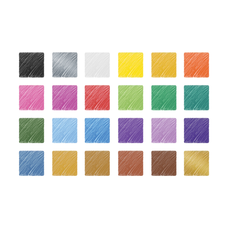 Карандаши цветные 24 цвета Мульти-Пульти &quot;Енот в космосе&quot; (L=175мм, D=7мм, 3гр), европодвес (CP_29300)