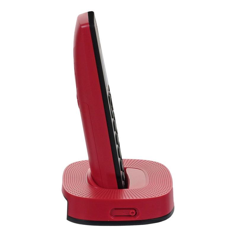 Радиотелефон Panasonic KX-TGC310RUR, черный и красный