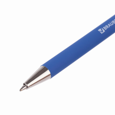 Ручка шариковая Brauberg Capital-X (0.35мм, синий цвет чернил, soft-touch) 50шт. (BP253)