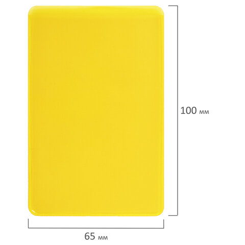 Обложка-карман для проездных документов Staff, 100х65мм, пвх, цветная, 150шт. (237589)