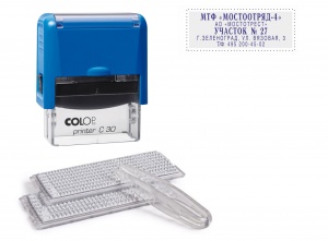 Штамп самонаборный Colop Printer Compact С30/Set (18х47мм, 5 строк, 2 кассы)