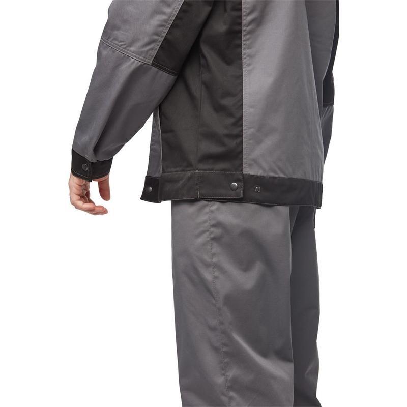 Спец.одежда летняя Костюм мужской л19-КБР, куртка/брюки с СОП, серый/красный (размер 44-46, рост 170-176)