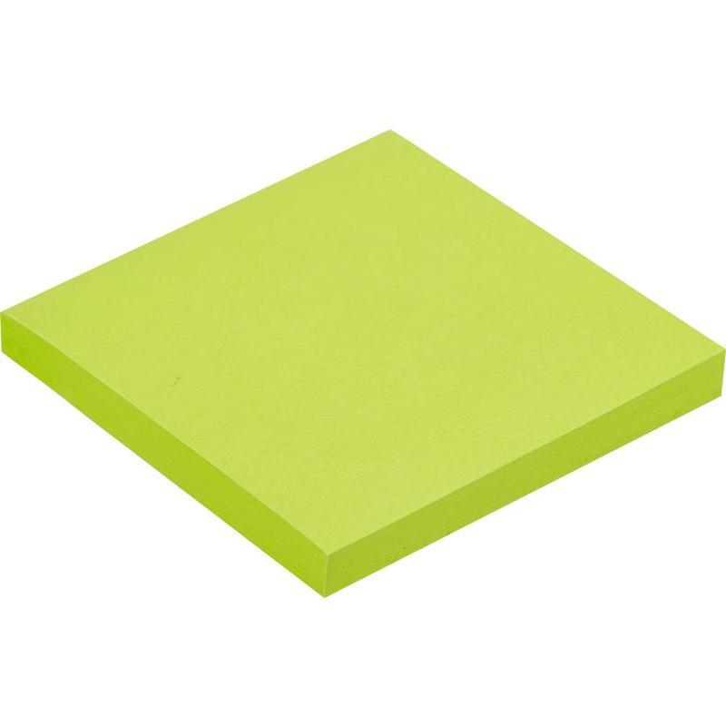 Стикеры (самоклеящийся блок) Attache Selection, 76x76мм, зеленый неон, 100 листов, 12 уп.