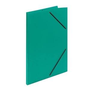 Папка на резинках пластиковая inФОРМАТ (А4, 33мм, до 300 листов) зеленый, 25шт.