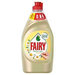 Средство для мытья посуды Fairy Нежные руки "Ромашка и витамин Е", 450мл (8001090016928)