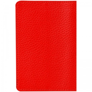 Обложка для паспорта OfficeSpace "Naples", кожа, красный, тиснение фольгой (311093), 24шт.