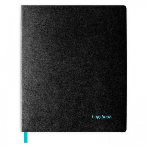 Бизнес-тетрадь 220х266мм Escalada Копибук, 80 листов, клетка, на склейке, черная (220x266мм)