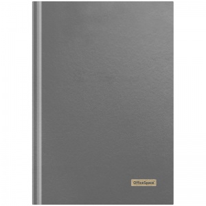 Бухгалтерская книга учета OfficeSpace (А4, 96л, клетка, 200x290мм, бумвинил, цвет серый, блок офсетный) (326529), 10шт.