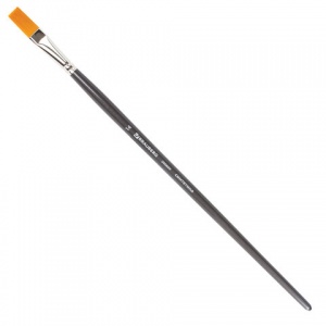 Кисть художественная Brauberg Art Classic, синтетика жесткая, плоская, №14, длинная ручка, 5шт.