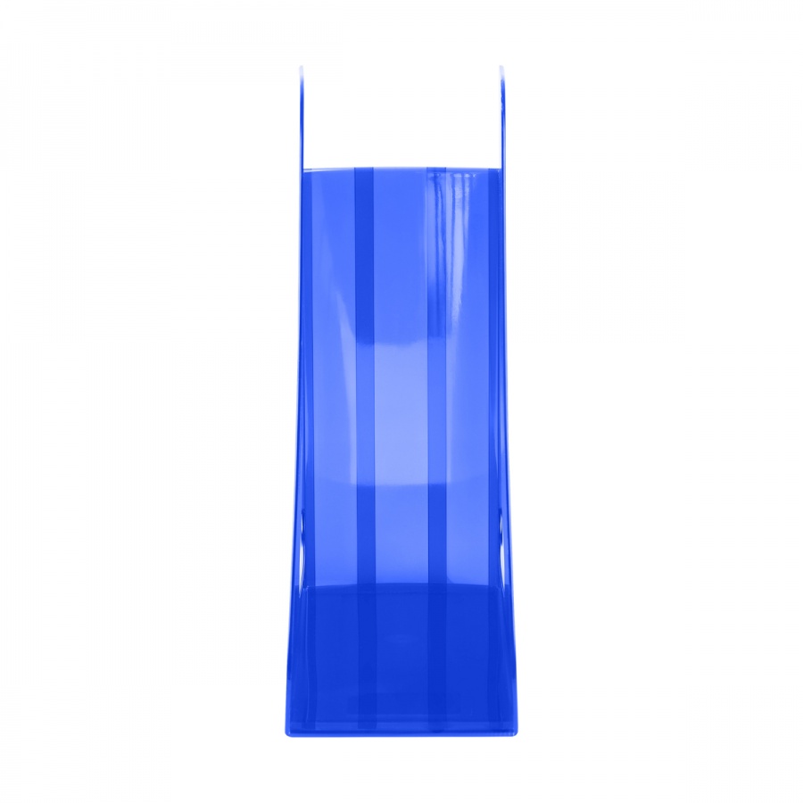 Лоток для бумаг вертикальный Стамм &quot;Фаворит&quot;, 90мм, тонированный синий (ЛТВ-30556)