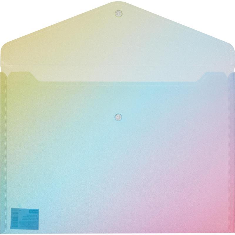 Папка-конверт на кнопке Attache Selection Rainbow (А4, 180мкм) 3шт.