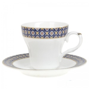 Чайная пара Best Home Porcelain "Восточная сказка", чашка фарфоровая 200мл, блюдце