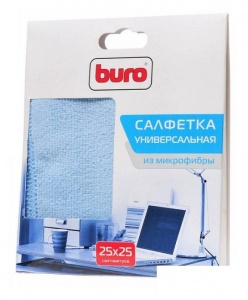 Салфетки чистящие сухие Buro BU-MF, универсальные, микрофибра, 1шт. (BU-MF)