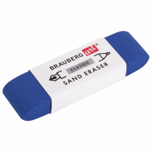 Ластик Brauberg Art Classic Sand Eraser (52х14х10мм, абразивный для ручки и карандаша) 30шт. (229579)