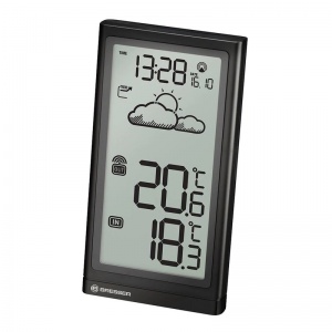 Метеостанция Bresser Temp, термодатчик, часы, календарь, черный (73262)