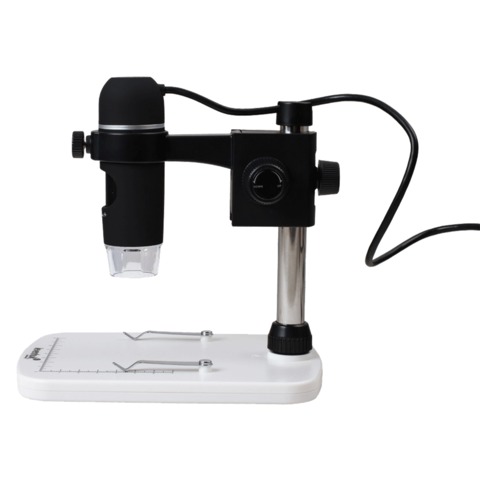 Микроскоп цифровой Levenhuk DTX 90, 10-300 кратный, камера 5Мп, USB, штатив (61022)