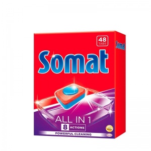 Таблетки для посудомоечных машин Somat All-in-1, 48шт. (2359002)