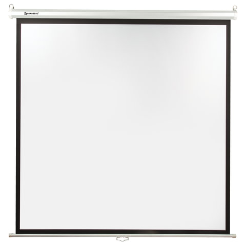 Экран проекционный Brauberg Wall, 200х200см, формат 1:1, настенный (236727)