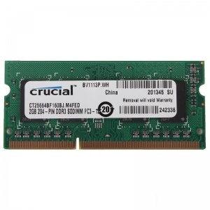 Модуль памяти SO-DIMM 2Gb Crucial DDR3L 1600MHz (CT25664BF160BJ)